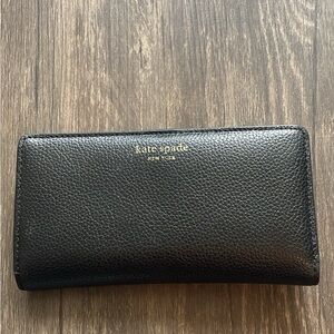 Kate Spade Bifold Black Leather Wallet